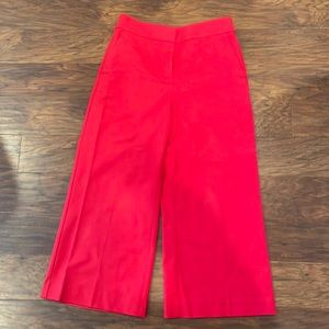 Wide leg crop dress pants